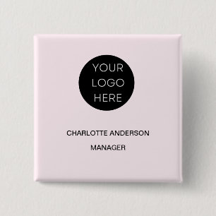 Chapa Cuadrada Logotipo personalizado Minimalista moderno Rubor r