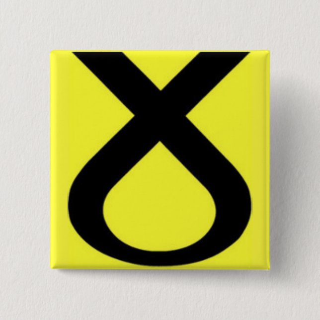 Chapa Cuadrada Logotipo SNP (Anverso)