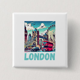 Chapa Cuadrada London-Sticker