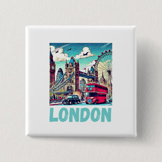 Chapa Cuadrada London-Sticker