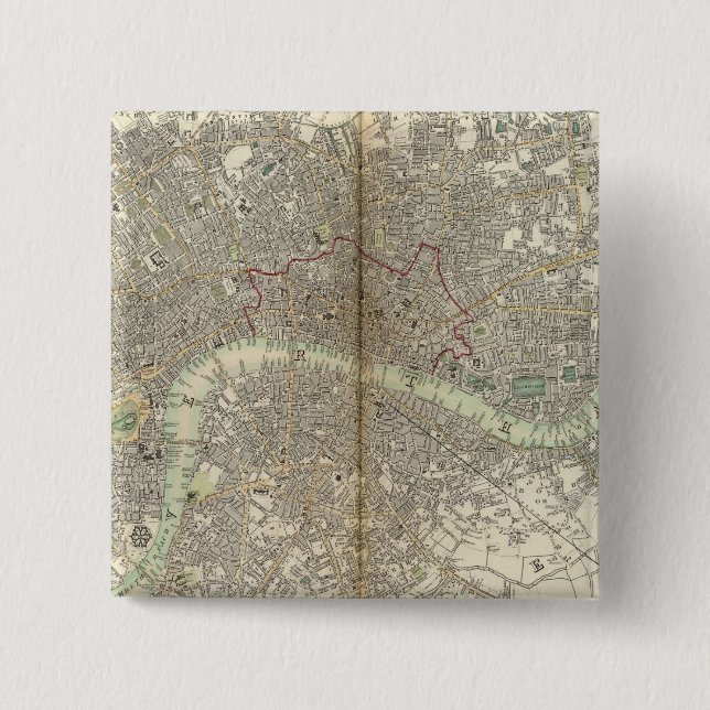 Chapa Cuadrada Londres (Anverso)