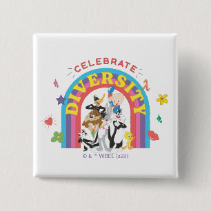 Chapa Cuadrada LOONEY TUNES™ - Celebrar el arcoiris del orgullo d