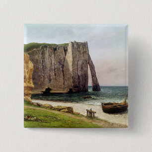 Chapa Cuadrada Los acantilados en Etretat, 1869
