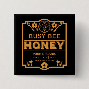Chapa Cuadrada Los agricultores comercializan Honey Jar