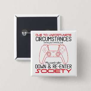 Chapa Cuadrada Los Amantes Del Juego Bajan A Mi Controlador De Gr