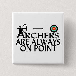 Chapa Cuadrada Los Archers están siempre en punto