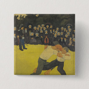 Chapa Cuadrada Los bretones de lucha, c.1893