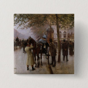 Chapa Cuadrada Los bulevares, igualando delante de