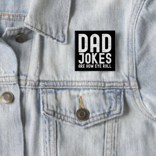 Chapa Cuadrada Los Chistes de papá son la cita del Día de los Pad