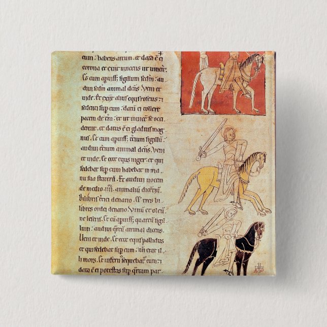 Chapa Cuadrada Los cuatro jinetes de la apocalipsis (Anverso)