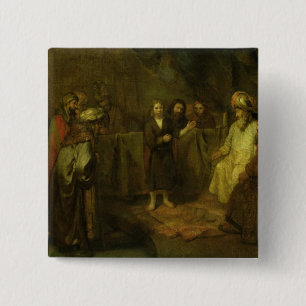 Chapa Cuadrada Los doce años Jesús delante del