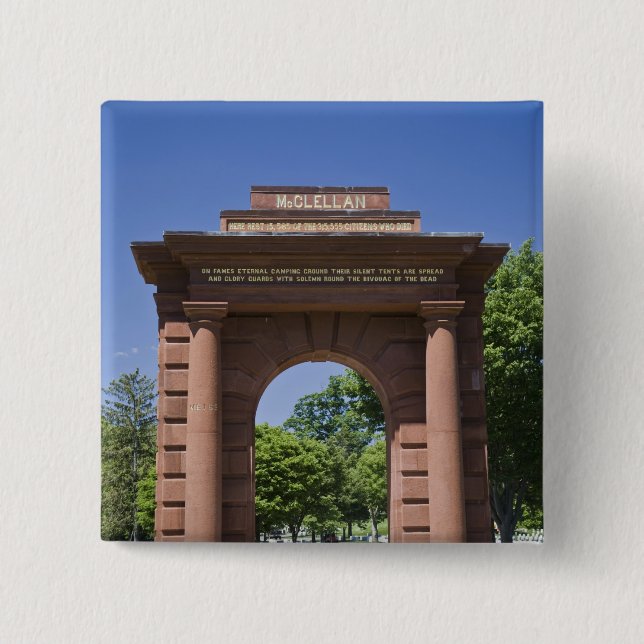 Chapa Cuadrada Los E.E.U.U., VA, Arlington. Puerta de McClellan (Anverso)