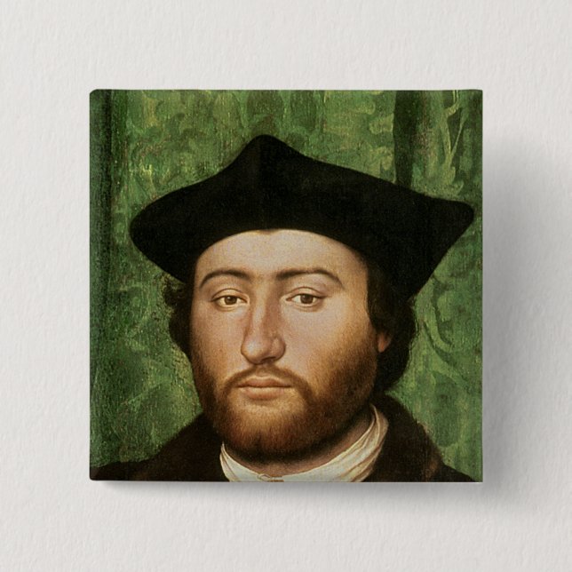 Chapa Cuadrada Los embajadores, 1533 (Anverso)