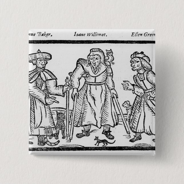 Chapa Cuadrada Los exámenes del panadero de Anne, Juana (Anverso)