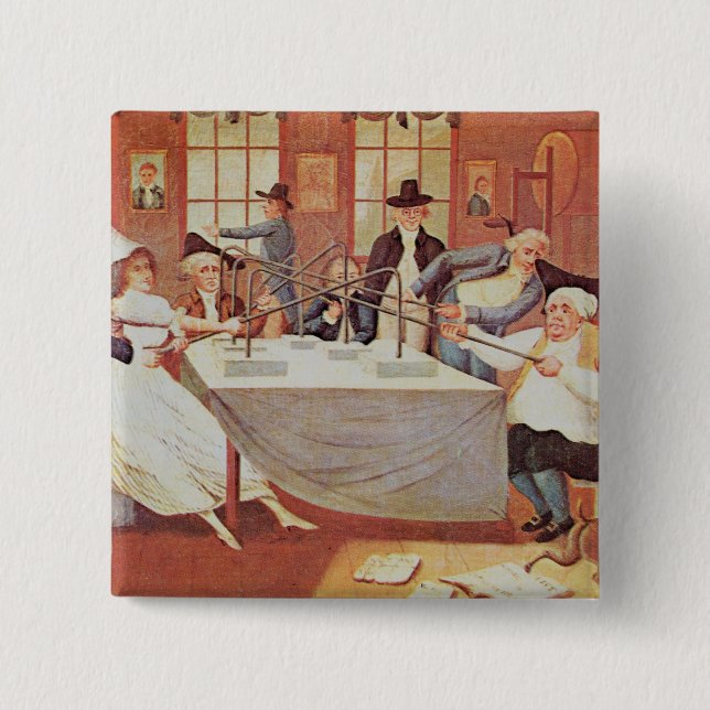 Chapa Cuadrada Los experimentos de Benjamin Franklin con (Anverso)