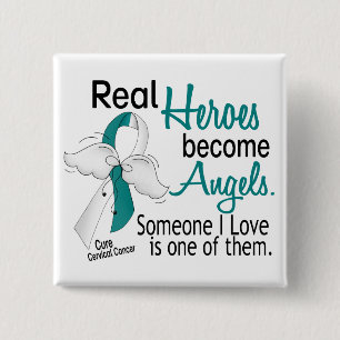 Chapa Cuadrada Los héroes hacen cáncer de cuello del útero de 