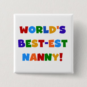 Chapa Cuadrada Los mejores regalos de nana del mundo para los col
