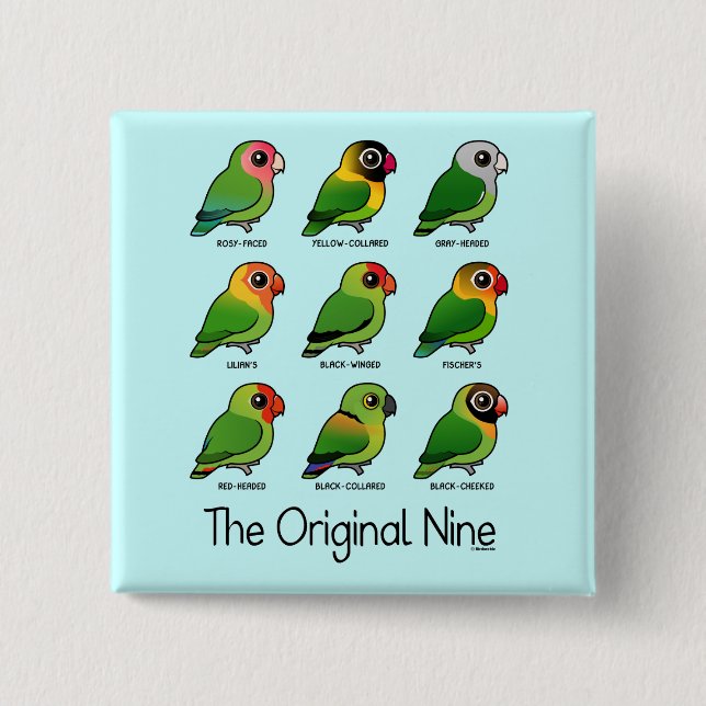 Chapa Cuadrada Los nueve originales (Anverso)