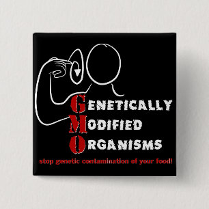 Chapa Cuadrada Los organismos genético modificados de GMO están