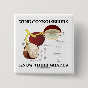 Chapa Cuadrada Los peritos del vino saben sus uvas (el humor)