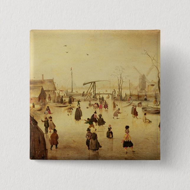 Chapa Cuadrada Los placeres del invierno (Anverso)