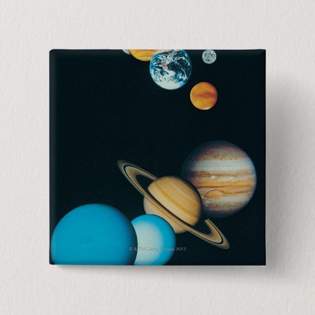 Chapa Cuadrada Los planetas (Anverso)