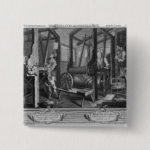 Chapa Cuadrada Los 'Prentices compañeros en sus telares