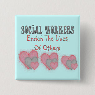 Chapa Cuadrada Los regalos del asistente social "enriquecen las