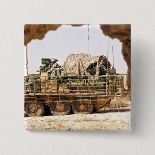 Chapa Cuadrada Los soldados de los E.E.U.U. conducen a una