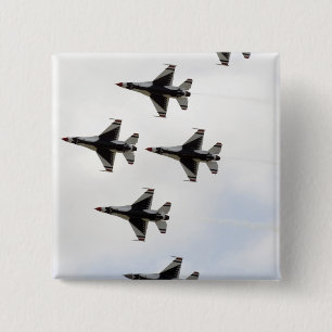 Chapa Cuadrada Los Thunderbirds forman una formación del delta d