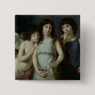Chapa Cuadrada Los tres niños de Monsieur Langlois