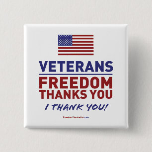 Chapa Cuadrada Los veteranos, libertad le agradecen