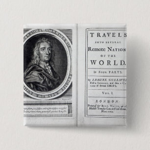 Chapa Cuadrada Los "viajes de Gulliver" por Jonathan Swift, 1726