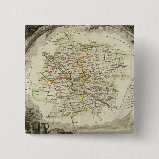 Chapa Cuadrada Lote y Garona (Anverso)