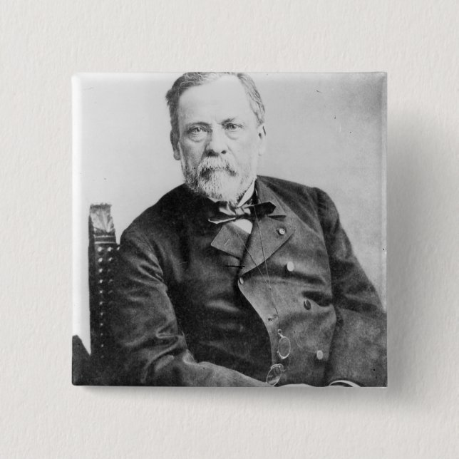 Chapa Cuadrada Louis Pasteur (Anverso)