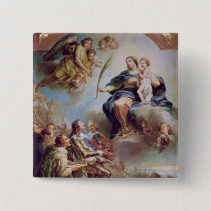 Chapa Cuadrada Louis XIII que dedica la iglesia