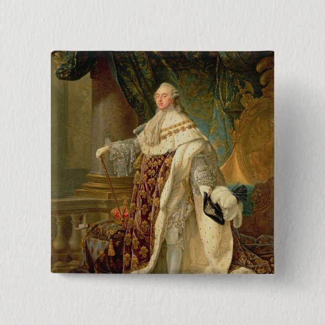 Chapa Cuadrada Louis XVI (1754-93) (aceite en lona) (Anverso)