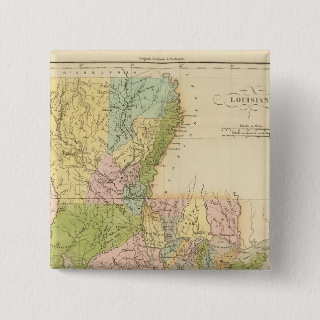 Chapa Cuadrada Louisiana EE.UU. (Anverso)