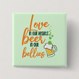 Chapa Cuadrada Love & Beer St. Patrick's Day Fun-61146 Hoodie