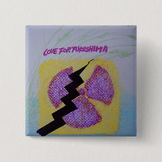 CHAPA CUADRADA LOVE FOR  FUKUSHIMA