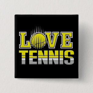 Chapa Cuadrada Love    TennisButton
