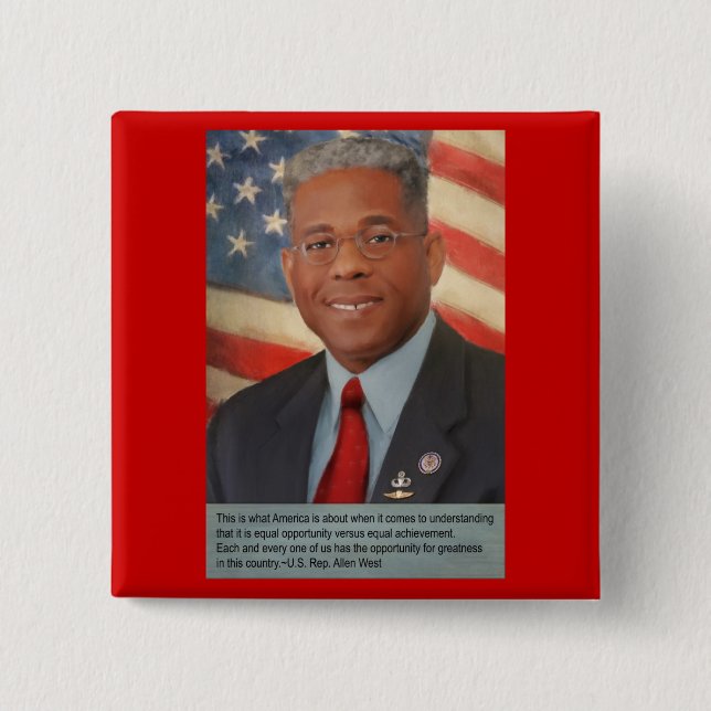 Chapa Cuadrada Lt. Col. Allen West (Anverso)