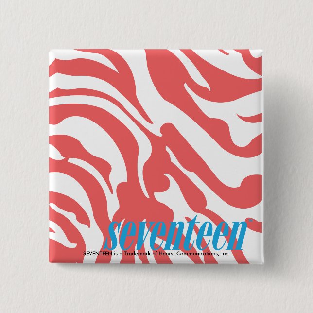 Chapa Cuadrada LtPink de cebra (Anverso)