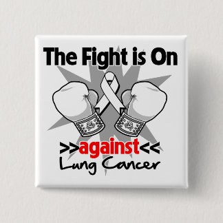 Chapa Cuadrada Lucha contra el cáncer de pulmón