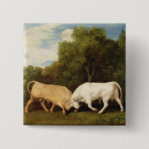 Chapa Cuadrada Lucha de toros de George Stubbs el , 1786 (aceite