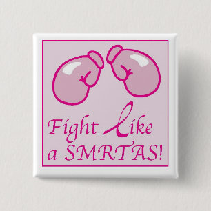 Chapa Cuadrada Lucha del cáncer de Kathy