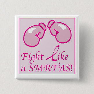 Chapa Cuadrada Lucha del cáncer de Kathy