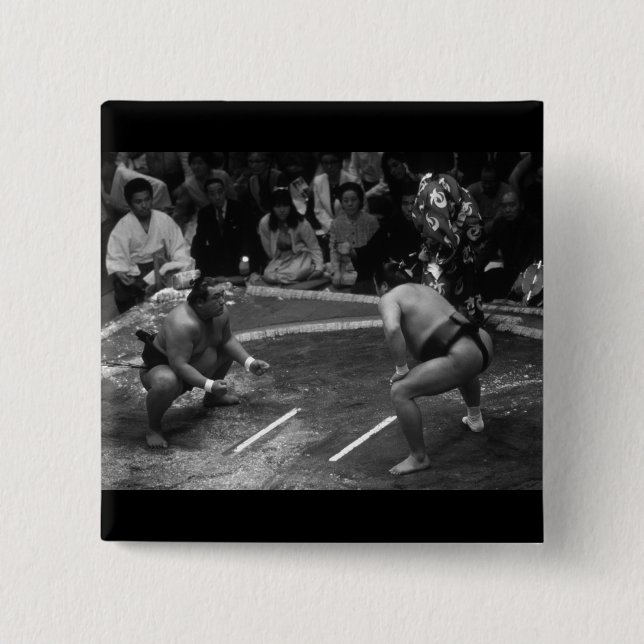 Chapa Cuadrada Lucha SUMO (Anverso)