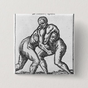 Chapa Cuadrada Luchadores turcos