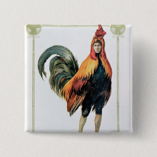 Chapa Cuadrada Lucien Guitry en 'Chantecler